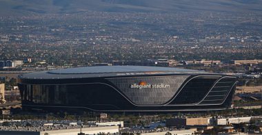 Allegiant Stadium de Las Vegas, hogar del Super Bowl LXIII. Foto: Getty Images.