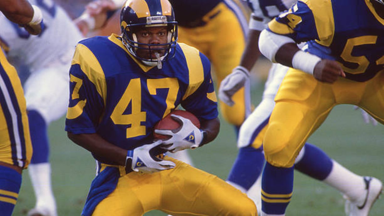CB LeRoy Irvin con Los Angeles Rams en 1989. Foto: Getty Images.