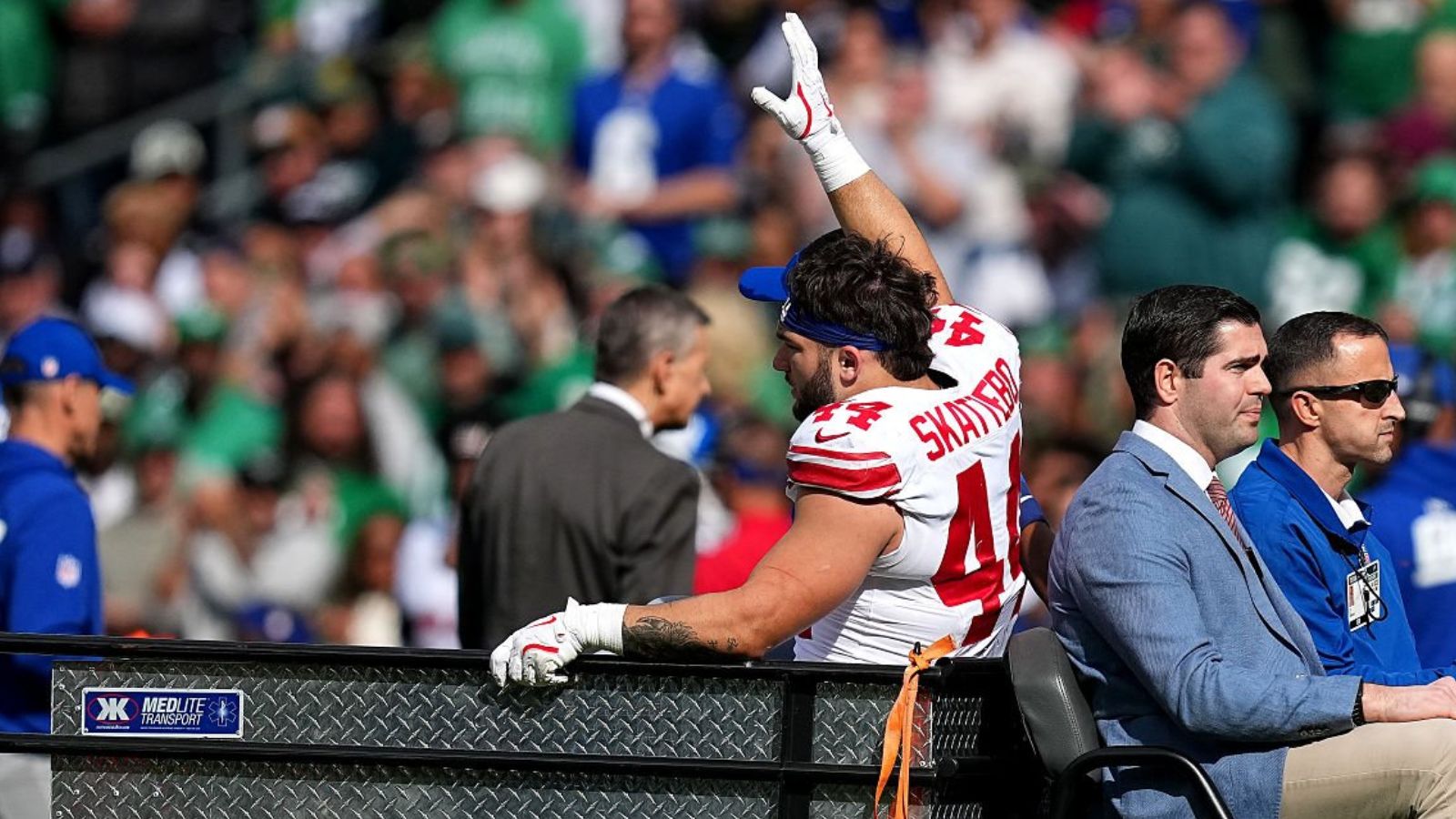 Cam Skattebo sufre grave lesión en el Giants vs Eagles: este es su diagnóstico inicial