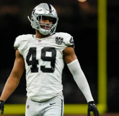 DE Charles Snowden con Las Vegas Raiders en 2024. Foto: Getty Images.