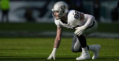 DE Maxx Crosby con Las Vegas Raiders. Foto: Getty Images.
