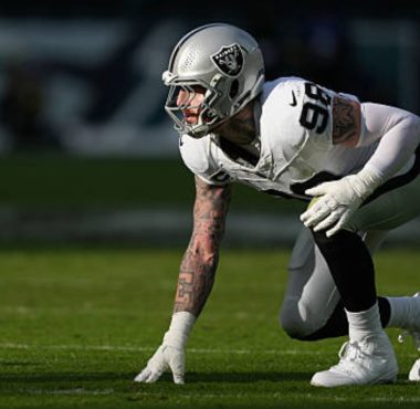 DE Maxx Crosby con Las Vegas Raiders. Foto: Getty Images.