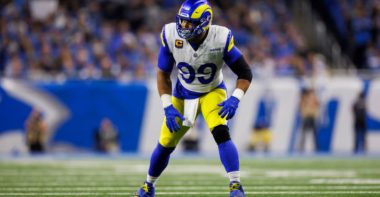 DT Aaron Donald con Los Angeles Rams. Foto: Getty Images.