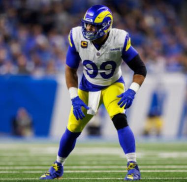 DT Aaron Donald con Los Angeles Rams. Foto: Getty Images.