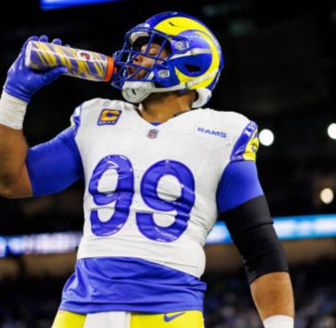 DT Aaron Donald con Los Angeles Rams. Foto: Getty Images.