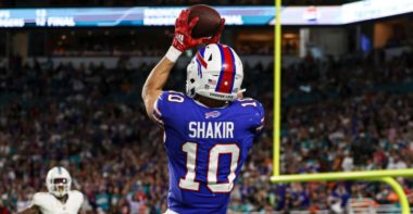 WR Khalil Shakir, Buffalo Bills; Apuestas NFL