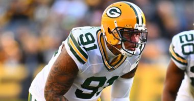 LB Preston Smith con los Green Bay Packers