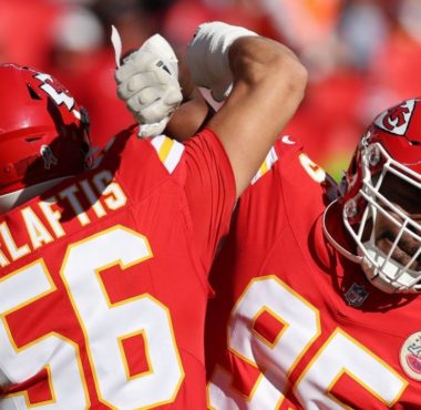 DE George Karlaftis y DT Chris Jones, Kansas City Chiefs