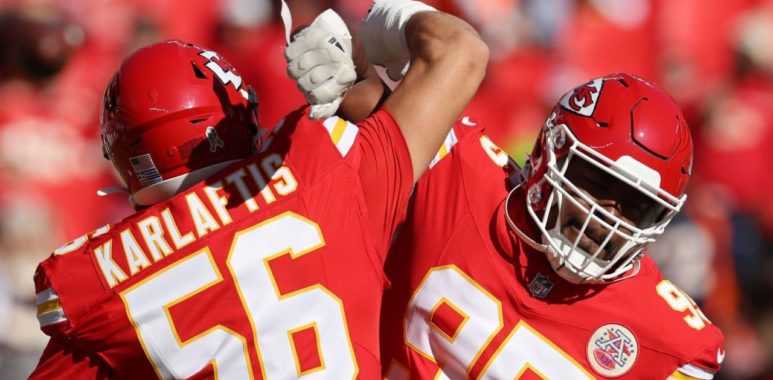 DE George Karlaftis y DT Chris Jones, Kansas City Chiefs