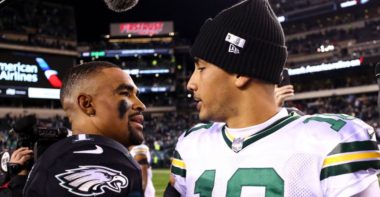 QB Jalen Hurts, Philadelphia Eagles; QB Jordan Love, Green Bay Packers