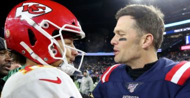 QB Patrick Mahomes, Kansas City Chiefs; QB Tom Brady en su etapa con los New England Patriots