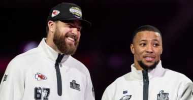 TE Travis Kelce, Kansas City Chiefs; RB Saquon Barkley, Philadelphia Eagles; Opening Night SB LIX