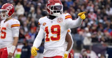 WR Kadarius Toney con los Kansas City Chiefs