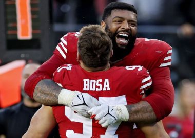 DE Nick Bosa y OT Trent Williams, San Francisco 49ers