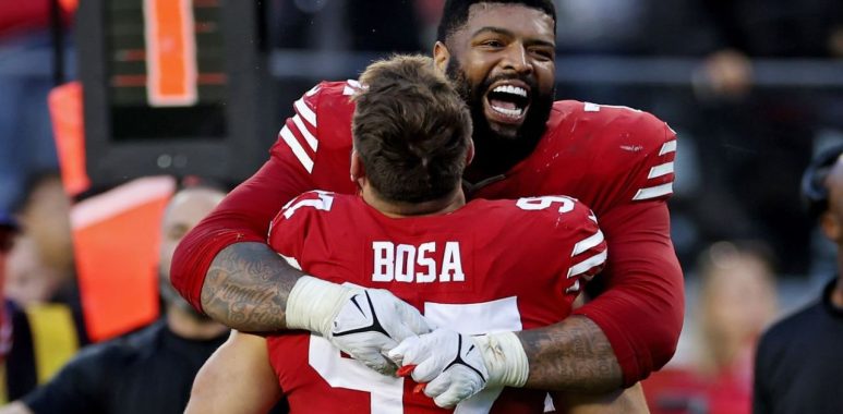 DE Nick Bosa y OT Trent Williams, San Francisco 49ers