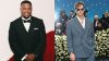 RB Saquon Barkley, Philadelphia Eagles; y QB Joe Burrow, Cincinnati Bengals; en la Met Gala 2025