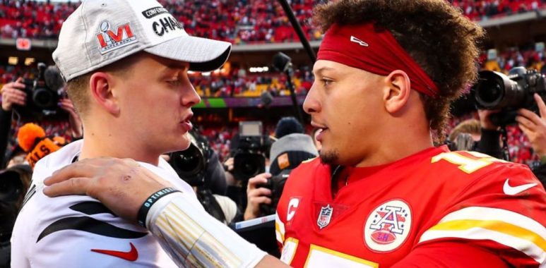QB Joe Burrow, Cincinnati Bengals; QB Patrick Mahomes, Kansas City Chiefs