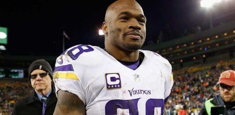 RB Adrian Peterson con los Minnesota Vikings