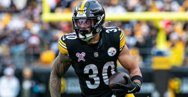 RB Jaylen Warren, Pittsburgh Steelers. Foto: Mark Alberti / Getty Images