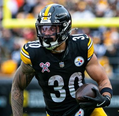 RB Jaylen Warren, Pittsburgh Steelers. Foto: Mark Alberti / Getty Images