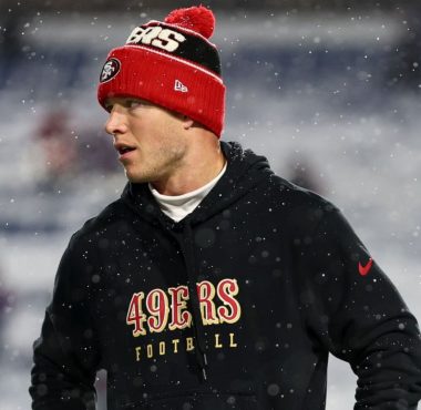 RB Christian McCaffrey, San Francisco 49ers. Foto: Kevin Sabitus/Getty Images