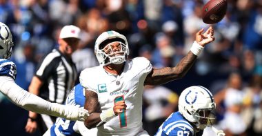 QB Tua Tagovailoa, Miami Dolphins. Foto: Andy Lyons/Getty Image