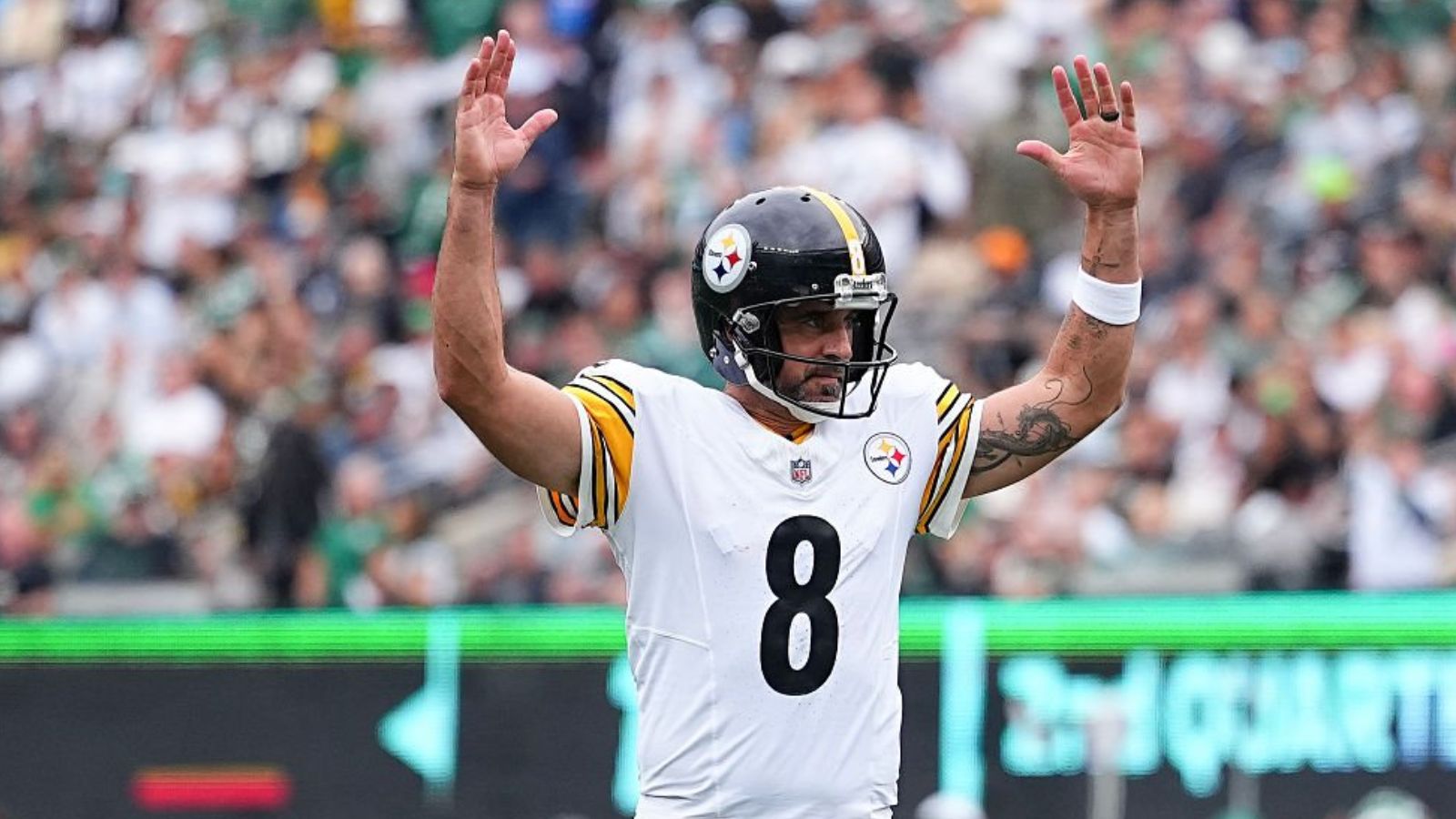 Aaron Rodgers luce dominante y cobra venganza con Steelers vs. Jets