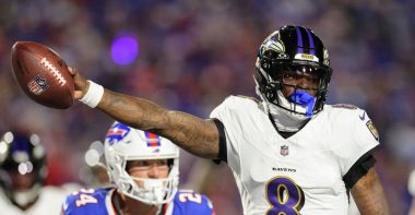 QB Lamar Jackson, Baltimore Ravens. Foto: Bryan Bennett/Getty Images