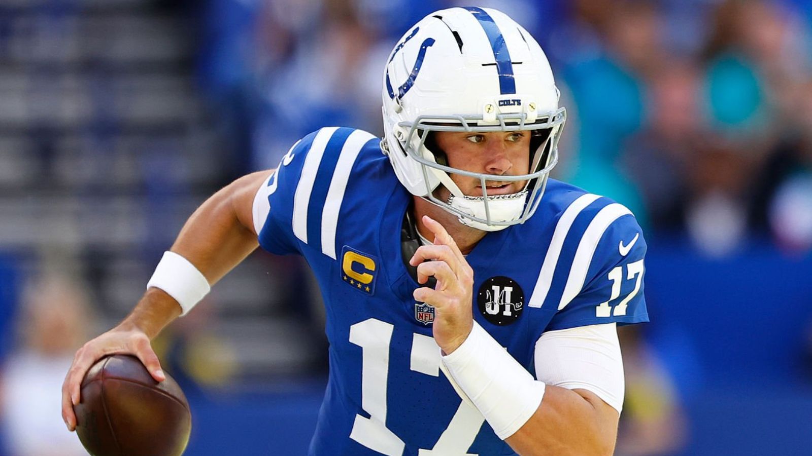 QB Daniel Jones, Indianapolis Colts. Fotos: Jeffrey Brown/Icon Sportswire