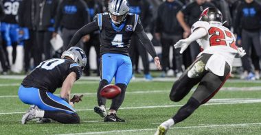 K Eddy Piñeiro con los Carolina Panthers. Foto: Sportskeeda