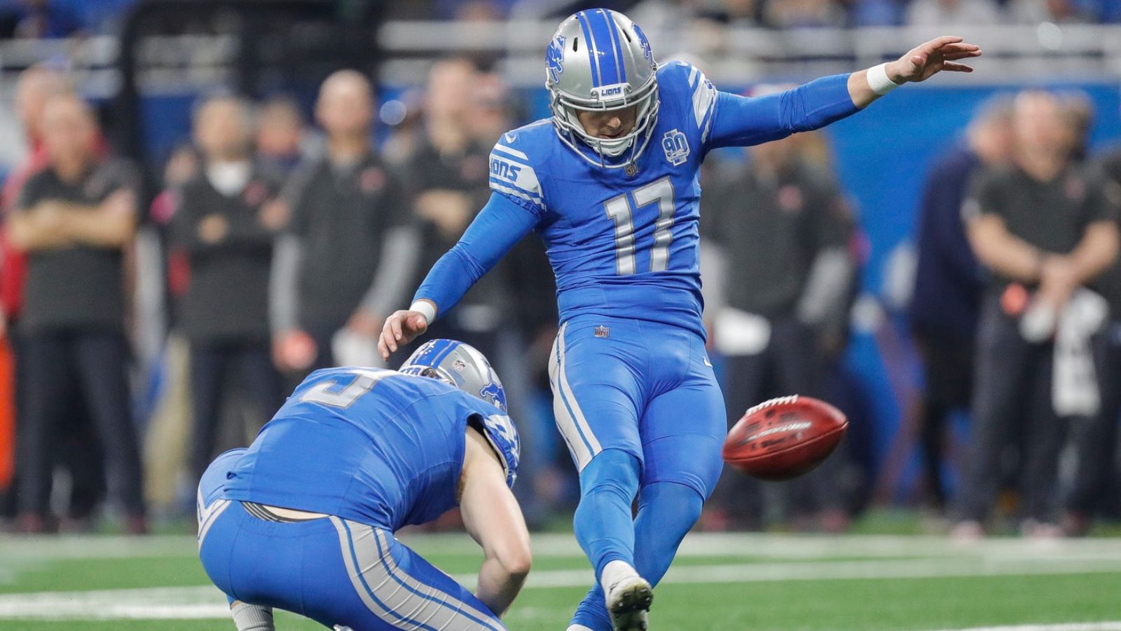 K Michael Badgley con los Detroit Lions. Foto: Sportskeeda
