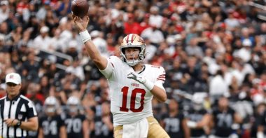 QB Mac Jones, San Francisco 49ers. Foto: Getty Images