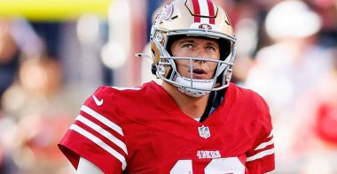 QB Mac Jones, San Francisco 49ers. Foto: Brooke Sutton/Getty Images