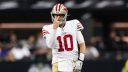 QB Mac Jones, San Francisco 49ers. Foto: Logan Bowles/Getty Images