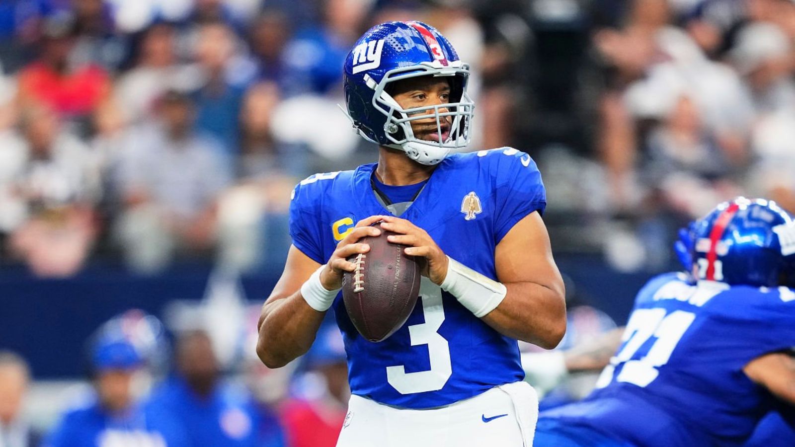 QB Russell Wilson, New York Giants. Fotos: Cooper Neill/Getty Images