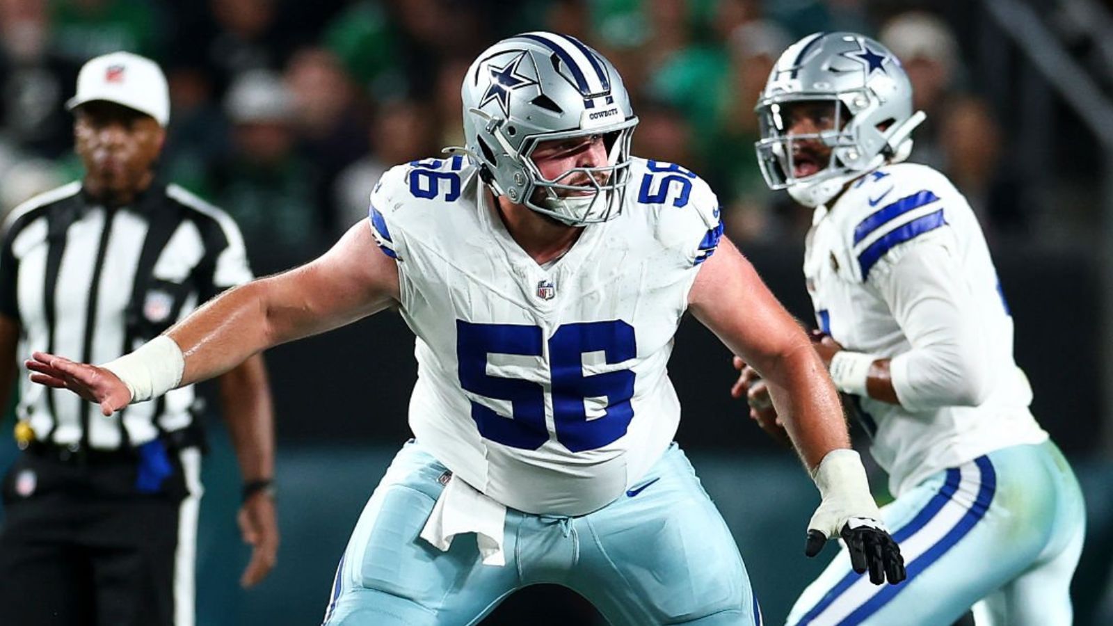 Los Cowboys estarán sin Cooper Beebe, centro estelar, de 6 a 8 semanas