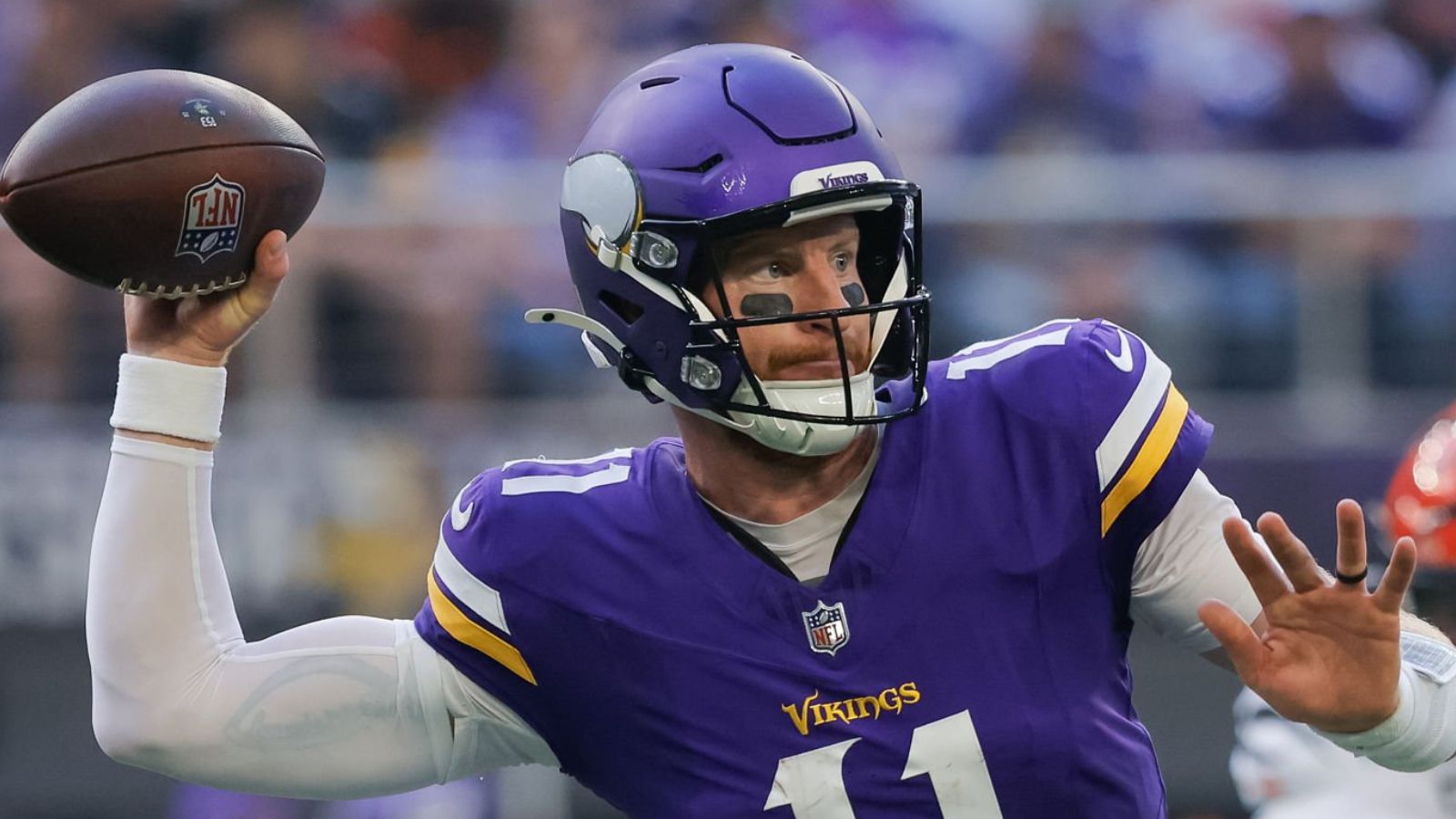QB Carson Wentz, Minnesota Vikings. Foto: Bailey Hillesheim/Icon Sportswire
