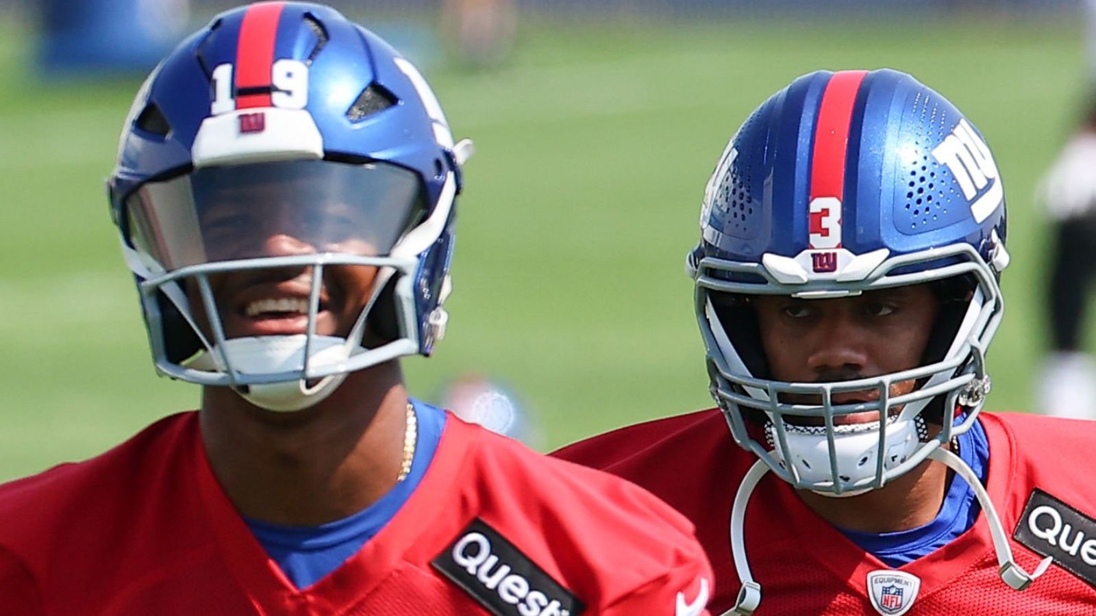 QB Jameis Winston y QB Russell Wilson, New York Giants. Foto: Getty Images