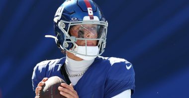 QB Jaxson Dsrt, New York Giants. Foto: Al Bello/Getty Images