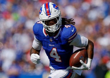 RB James Cook, Buffalo Bills. Foto: Lauren Leigh Bacho/Getty Images