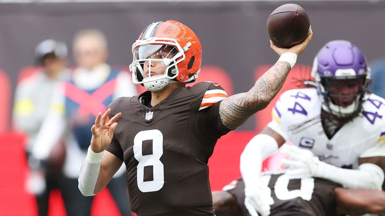 Browns caen contra Vikings en Londres en agridulce debut de Dillon Gabriel