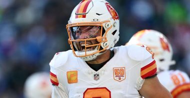 QB Baker Mayfield, Tampa Bay Buccaneers. Foto: Olivia Vanni/Getty Images
