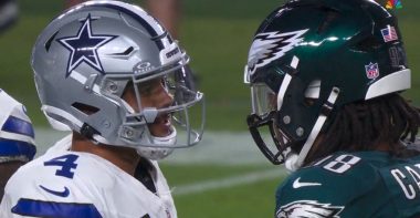 QB Dak Prescott, Dallas Cowboys; y DT Jalen Carter, Philadelphia Eagles