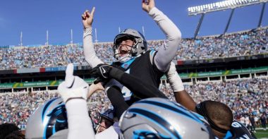 K Eddy Piñeiro con los Carolina Panthers. Foto: Mike Garafolo/NFL Media