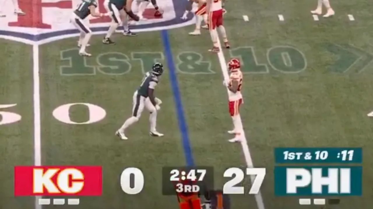 Marcador del SB LIX entre Eagles y Chiefs, a través de Fox