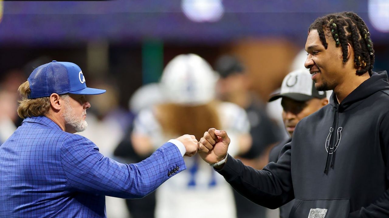 GM Chris Ballard y QB Anthony Richardson, Indianapolis Colts