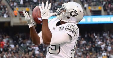 WR Amari Cooper con los Raiders en 2017