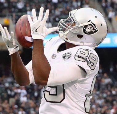 WR Amari Cooper con los Raiders en 2017
