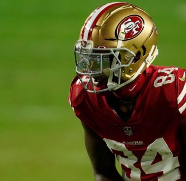 WR Kendrick Bourne con los San Francisco 49ers en 2020. Foto: Cooper Neill / Getty Images