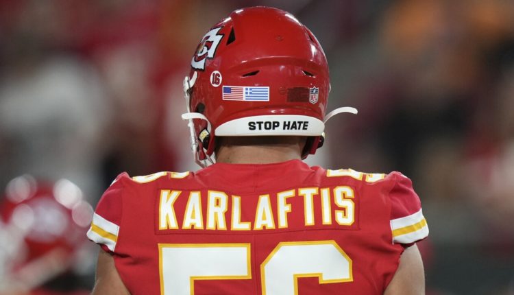 DE George Karlaftis, Kansas City Chiefs. Fotografía por: Peter Joneleit/AP